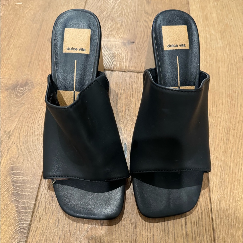 Dolce Vita wooden block heels / size 7.5